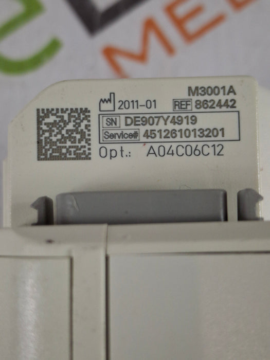 Philips M3001A-A04C06C12 OxiMax SpO2, NIBP, 12 Lead ECG, Temp, IBP MMS Module