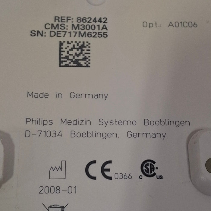 Philips M3001A-A01C06 Fast SpO2, NIBP, ECG, Temp, IBP MMS Module