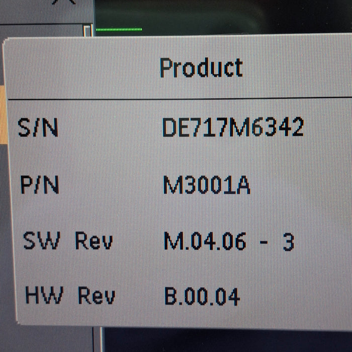 Philips M3001A-A01C06 Fast SpO2, NIBP, ECG, Temp, IBP MMS Module