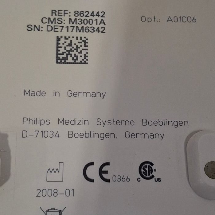 Philips M3001A-A01C06 Fast SpO2, NIBP, ECG, Temp, IBP MMS Module
