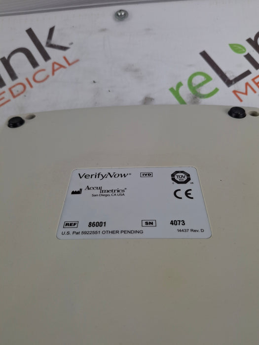 Accu Metrics VerifyNow Rapid Platelet Analyzer