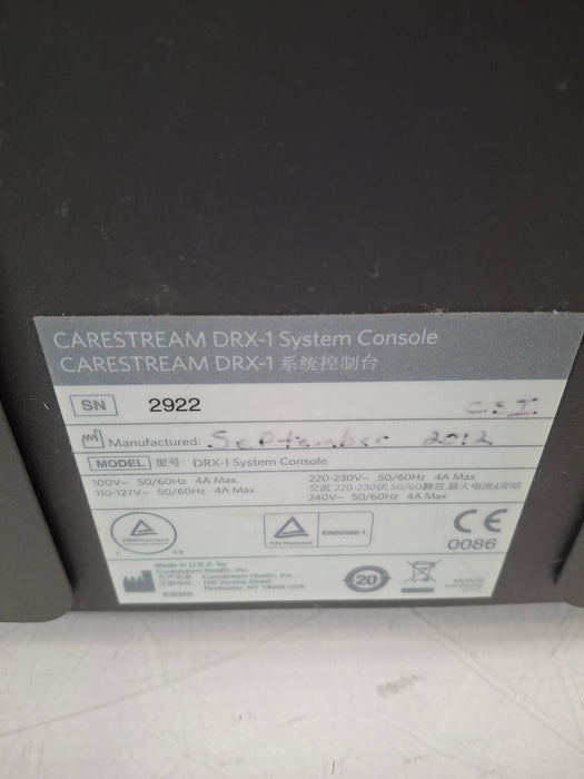Carestream Health, Inc. DRX-1 System Console