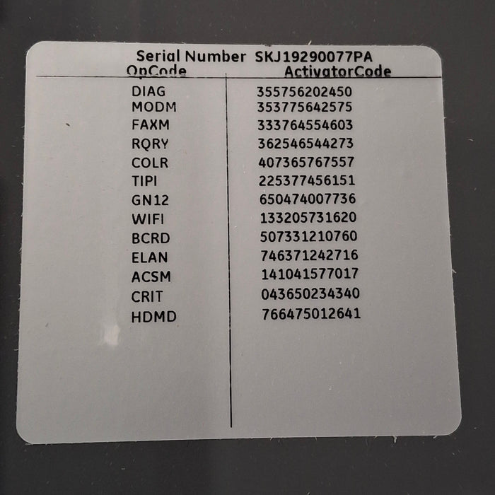 GE Healthcare MAC 5500 HD ECG without CAM Module