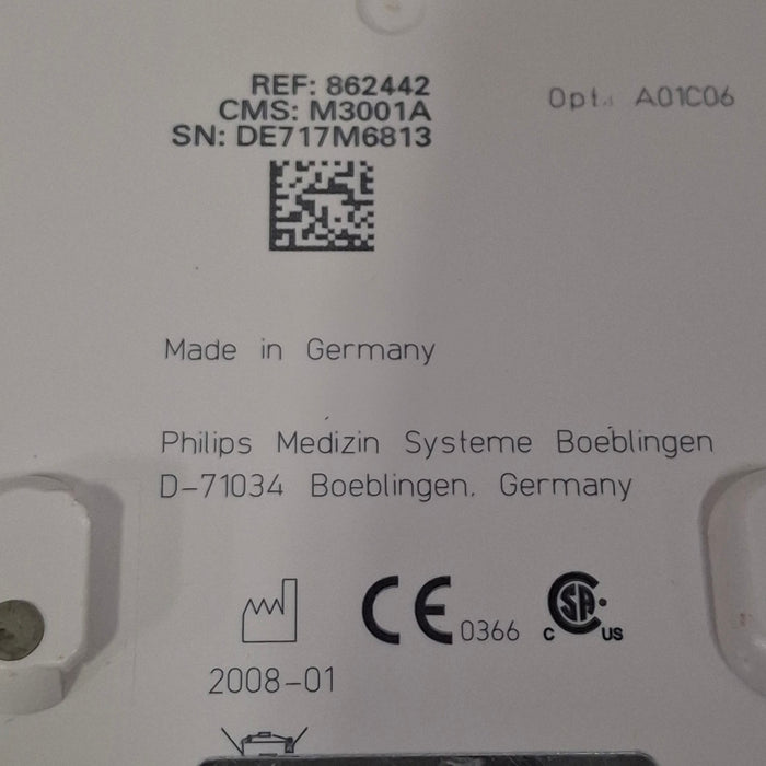 Philips M3001A-A01C06 Fast SpO2, NIBP, ECG, Temp, IBP MMS Module