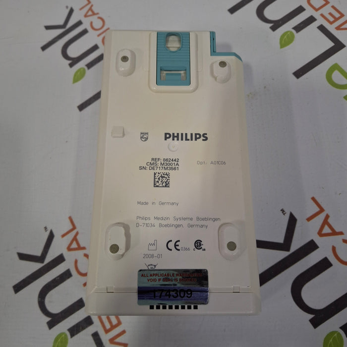 Philips M3001A-A01C06 Fast SpO2, NIBP, ECG, Temp, IBP MMS Module