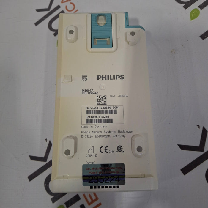 Philips M3001A-A01C06 Fast SpO2, NIBP, ECG, Temp, IBP MMS Module