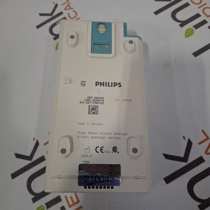 Philips M3001A-A01C06 Fast SpO2, NIBP, ECG, Temp, IBP MMS Module