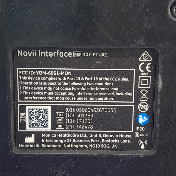 Monica Healthcare Limited 107-PT-001 Fetal Monitor