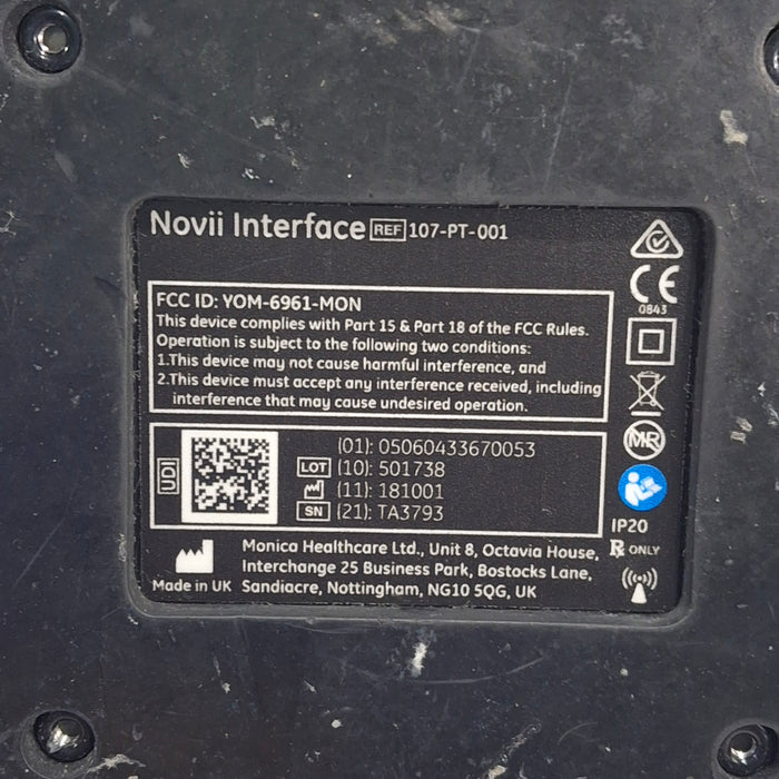 Monica Healthcare Limited 107-PT-001 Fetal Monitor