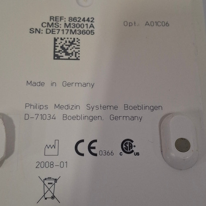 Philips M3001A-A01C06 Fast SpO2, NIBP, ECG, Temp, IBP MMS Module
