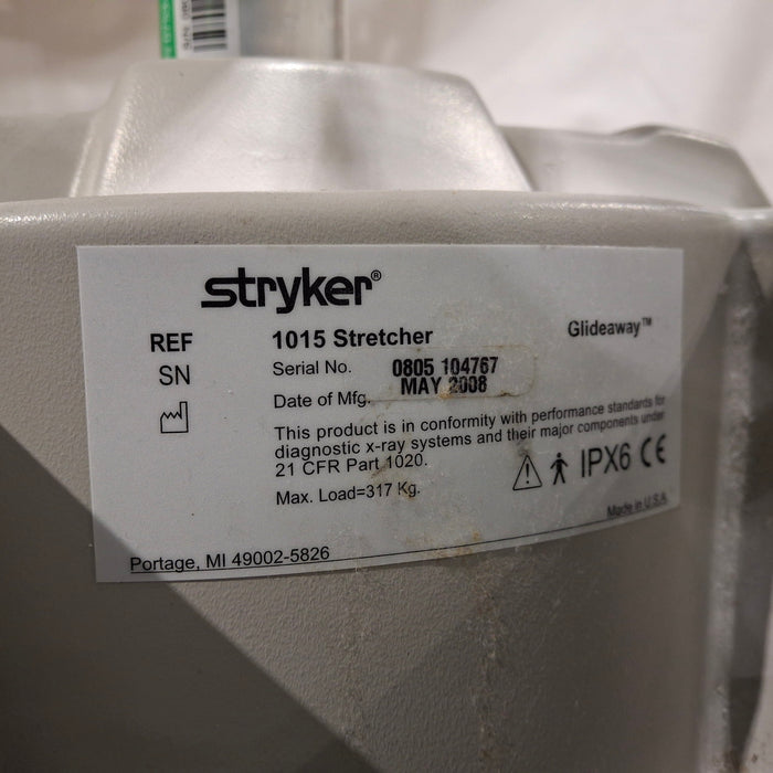 Stryker 1015 Big Wheel Glideaway Stretcher