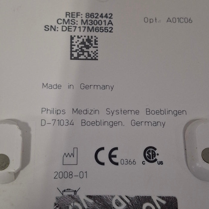 Philips M3001A-A01C06 Fast SpO2, NIBP, ECG, Temp, IBP MMS Module