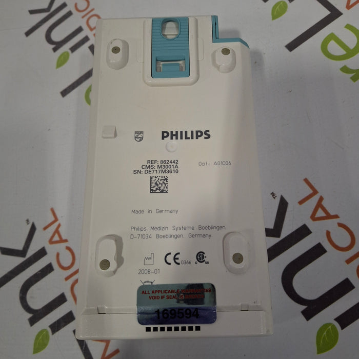 Philips M3001A-A01C06 Fast SpO2, NIBP, ECG, Temp, IBP MMS Module