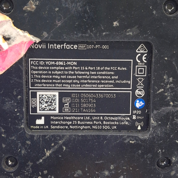 Monica Healthcare Limited 107-PT-001 Fetal Monitor