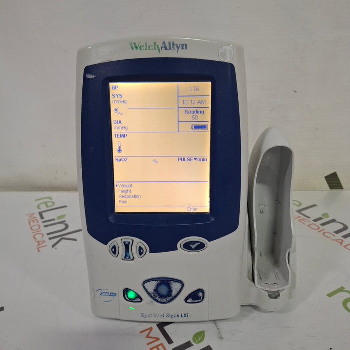 Welch Allyn Spot LXi - NIBP, ThermoScan, Nellcor SpO2 Vital Signs Monitor