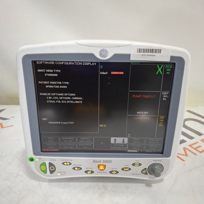 GE Healthcare Dash 5000 - GE/Nellcor SpO2 Patient Monitor