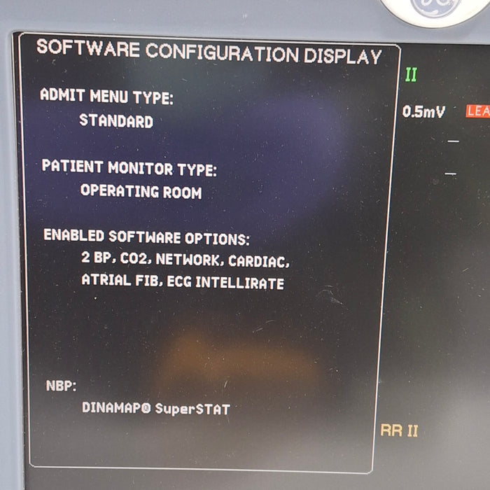 GE Healthcare Dash 5000 - GE/Nellcor SpO2 Patient Monitor