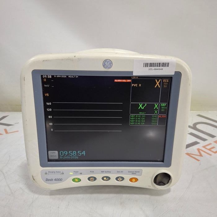 GE Healthcare Dash 4000 - Masimo SpO2 Patient Monitor