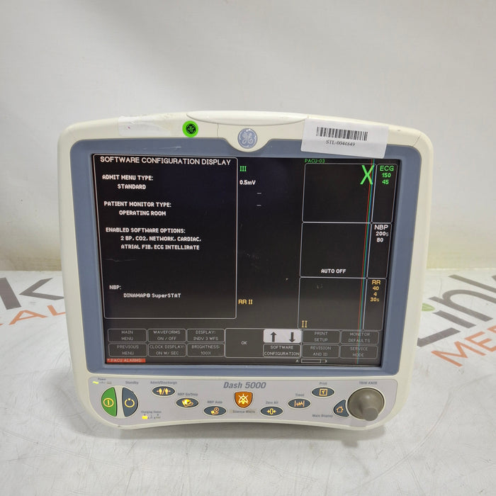 GE Healthcare Dash 5000 - GE/Nellcor SpO2 Patient Monitor