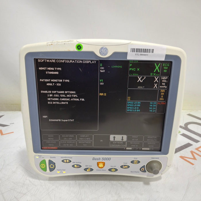 GE Healthcare Dash 5000 - GE/Nellcor SpO2 Patient Monitor