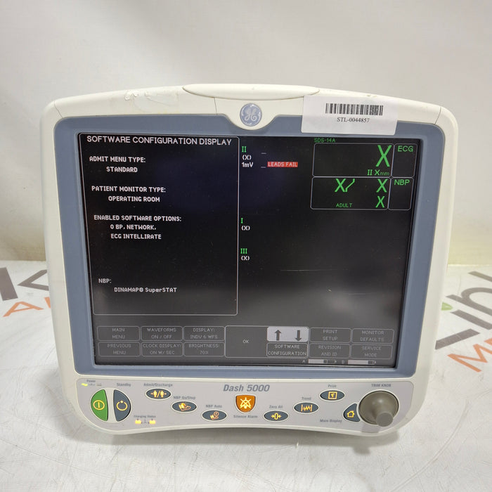 GE Healthcare Dash 5000 - GE/Nellcor SpO2 Patient Monitor