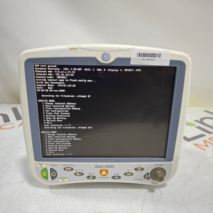 GE Healthcare Dash 5000 - GE/Nellcor SpO2 Patient Monitor