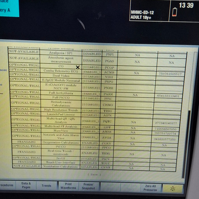 GE Healthcare Carescape B450 Emergency Care Patient Monitor