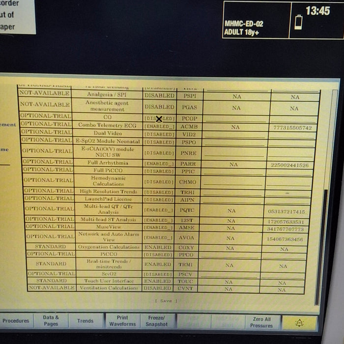 GE Healthcare Carescape B450 Emergency Care Patient Monitor