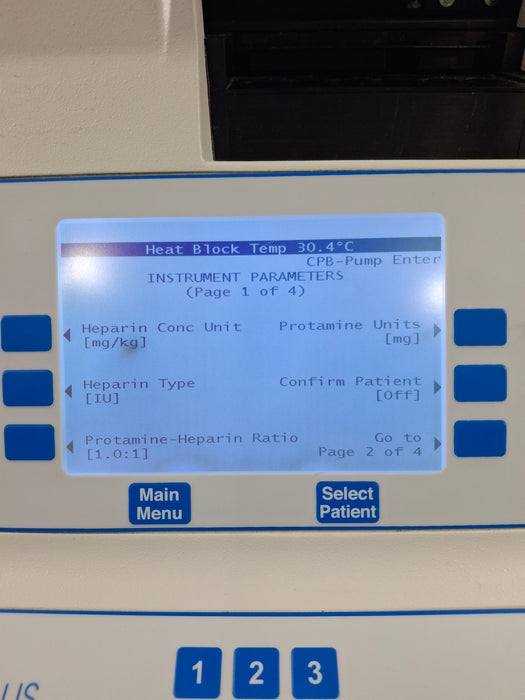 Medtronic Hepcon HMS Plus Coagulation Analyzer
