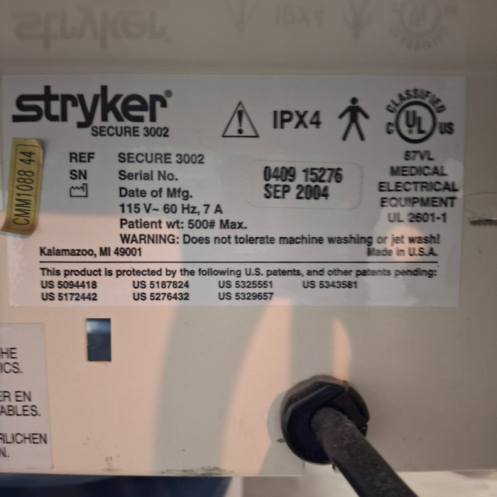 Stryker Secure II 3002 Hospital Bed