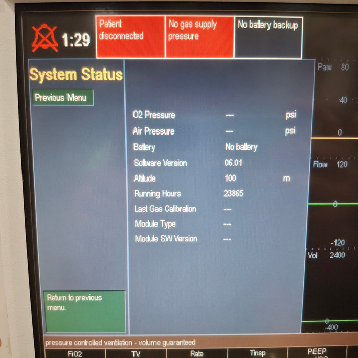 GE Healthcare Engstrom Carestation Ventilator