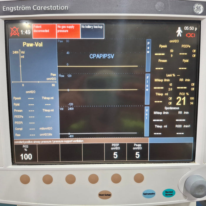 GE Healthcare Engstrom Carestation Ventilator