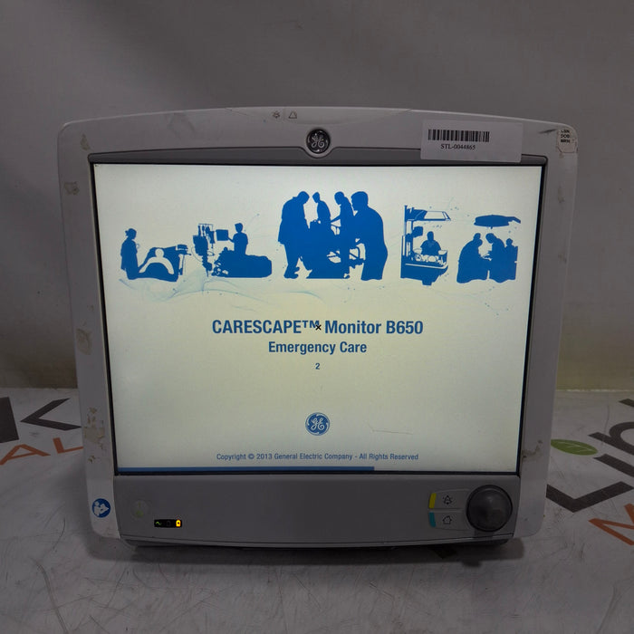 GE Healthcare Carescape B650 Emergency Care Patient Monitor
