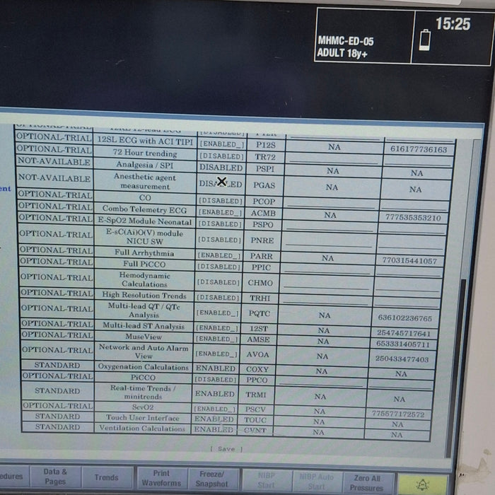 GE Healthcare Carescape B650 Emergency Care Patient Monitor