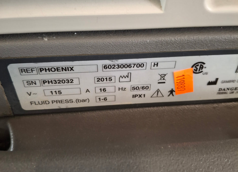Gambro Phoenix Dialysis Machine