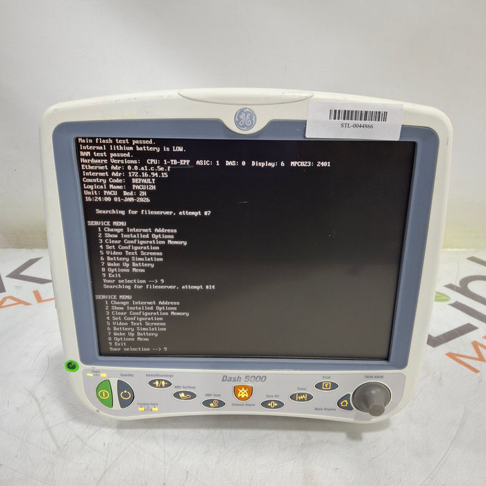 GE Healthcare Dash 5000 - GE/Nellcor SpO2 Patient Monitor