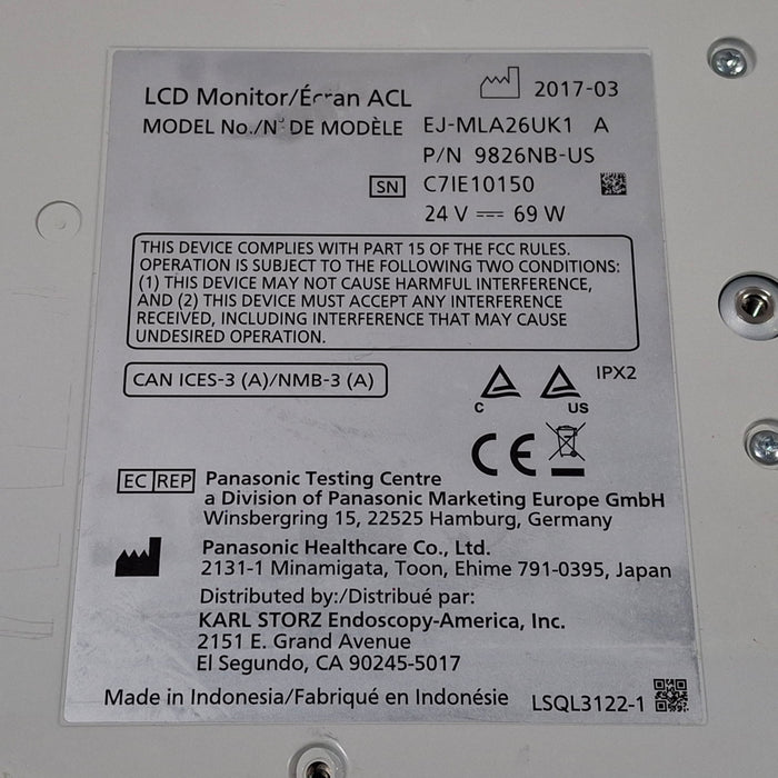 Karl Storz Karl Storz EJ-MLA26UK1 26" LED Surgical Display Rigid Endoscopy reLink Online
