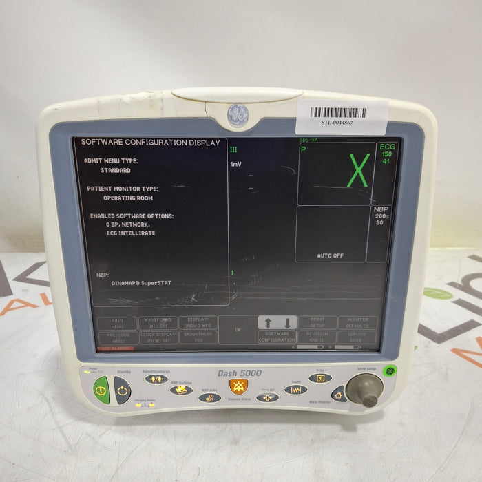 GE Healthcare Dash 5000 - GE/Nellcor SpO2 Patient Monitor