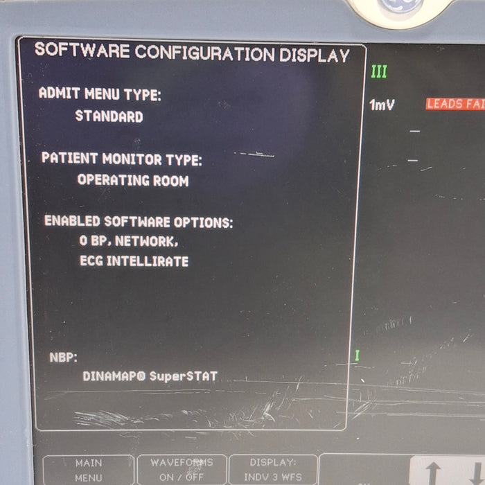 GE Healthcare Dash 5000 - GE/Nellcor SpO2 Patient Monitor