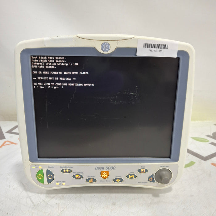 GE Healthcare Dash 5000 - GE/Nellcor SpO2 Patient Monitor