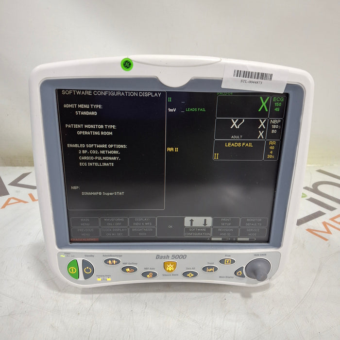 GE Healthcare Dash 5000 - GE/Nellcor SpO2 Patient Monitor