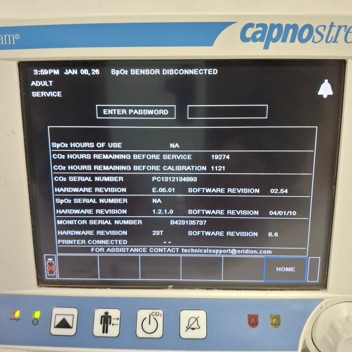 Oridion Capnostream 20 Capnography Monitor