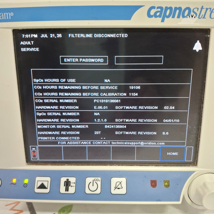 Oridion Capnostream 20 Capnography Monitor