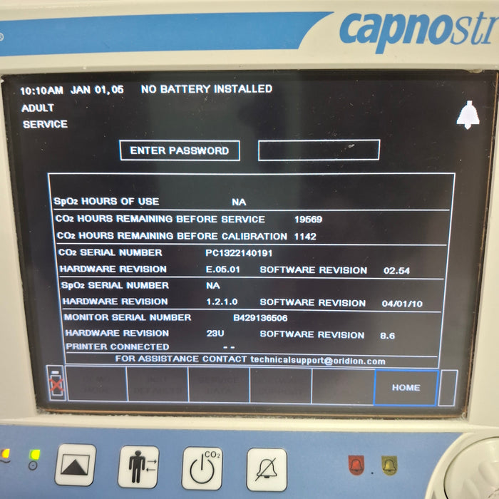 Oridion Capnostream 20 Capnography Monitor