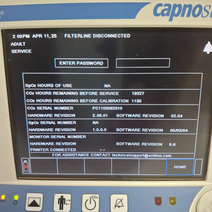 Oridion Capnostream 20 Capnography Monitor
