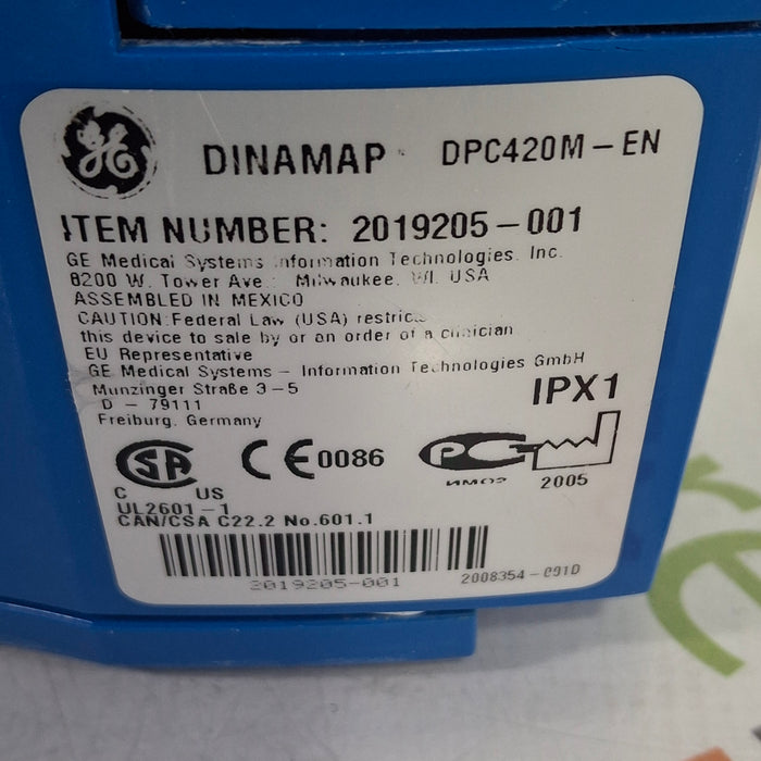 GE Healthcare Dinamap ProCare 400 Patient Monitor