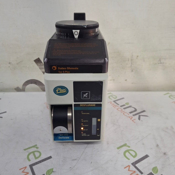 Datex-Ohmeda Tec 6 Plus Desflurane Vaporizer