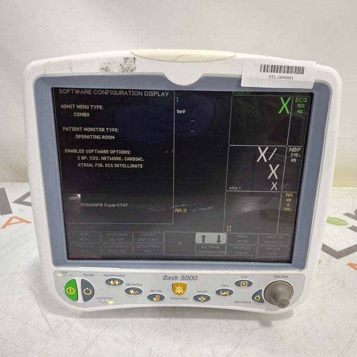 GE Healthcare Dash 5000 - GE/Nellcor SpO2 Patient Monitor