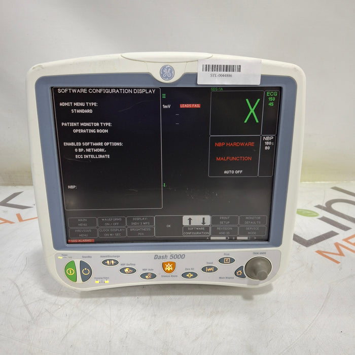 GE Healthcare Dash 5000 - GE/Nellcor SpO2 Patient Monitor