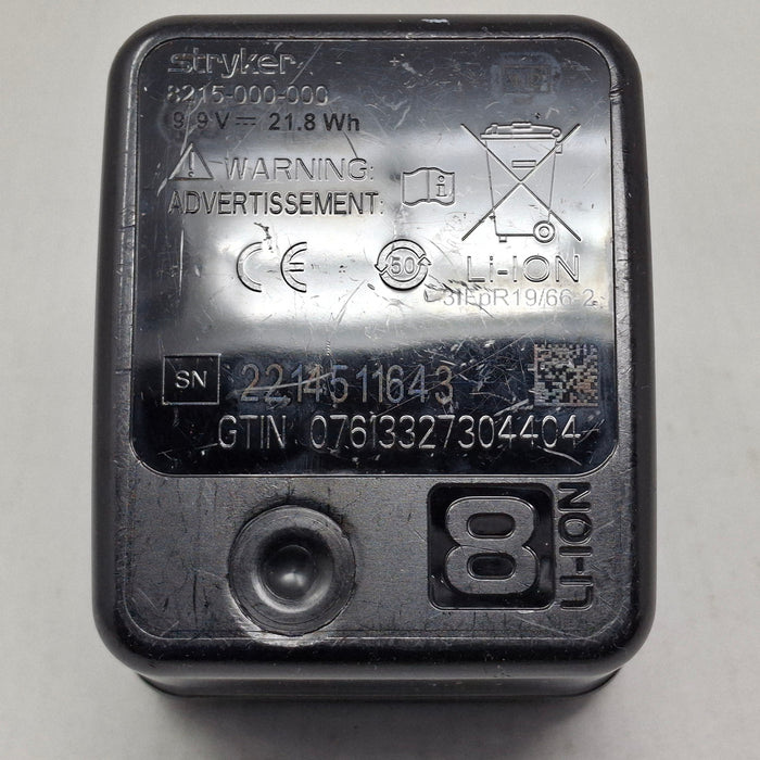 Stryker 8215-000-000 System 8 Large Battery